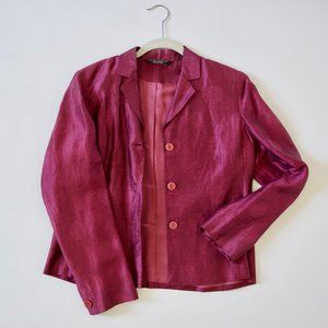 Vintage 80's Laura Ashley Pink Polka Dot Jacket